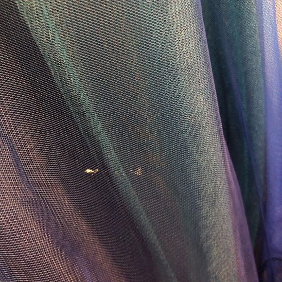 David’s Bridal Blue Prom Dress - Picture 2 of 5